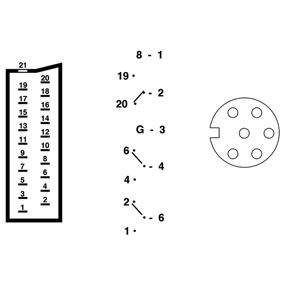 Adaptateur hf-television peritel male  / din 6 broches femelle