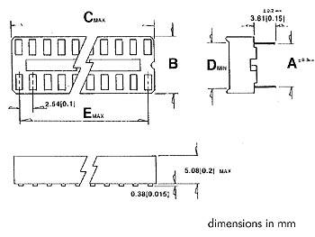 Support ci 24p dil 600mil pas 2.54mm