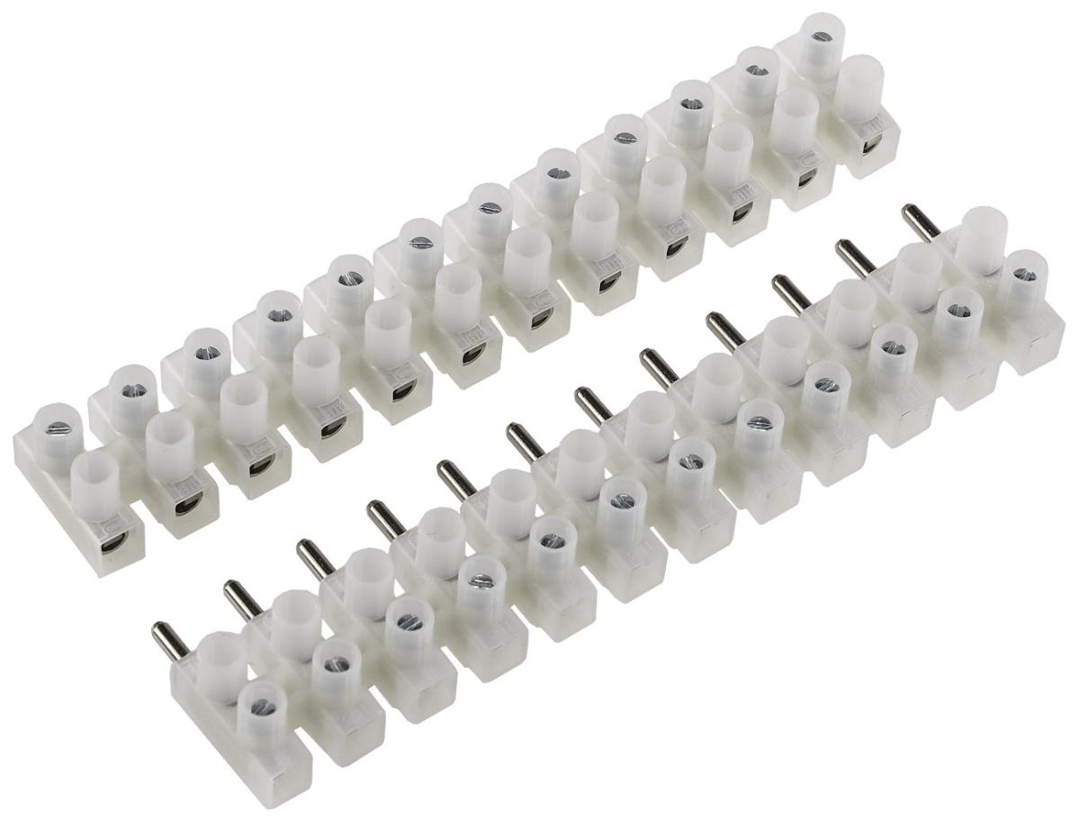 Domino enfichable male et femelle / 12 bornes / pour câbles 2,5 - 4,0 mm²