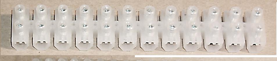 10 PCS CONNECTEUR BORNIER DOMINO ELECTRIQUE A CLIP 2 PINS