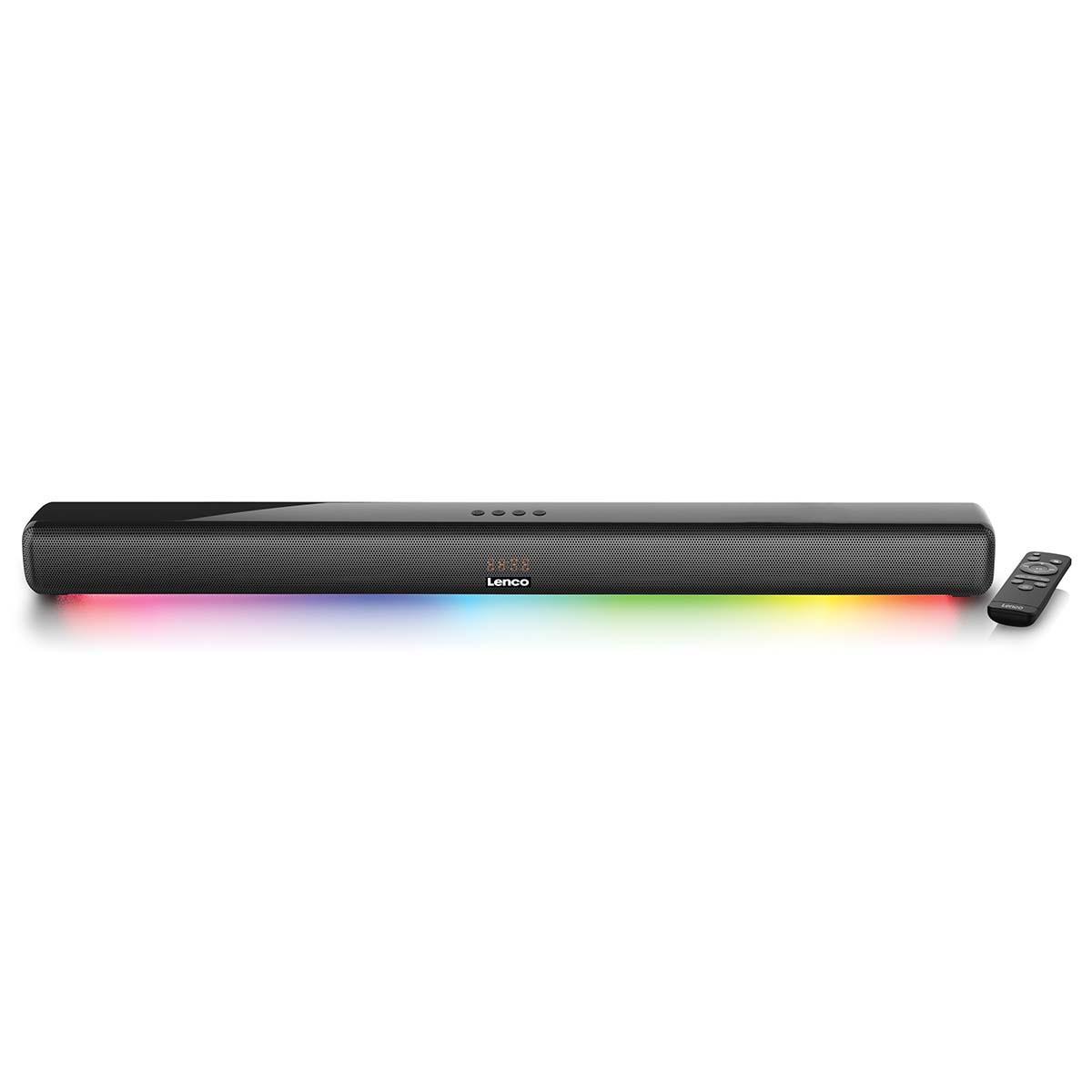 Barre de son lenco - 85cm - 40w - bluetooth/usb/hdmi/aux - leds rgb