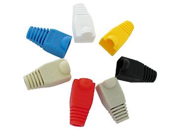 Rj45 manchon souple pour fiche modulaire - jaune