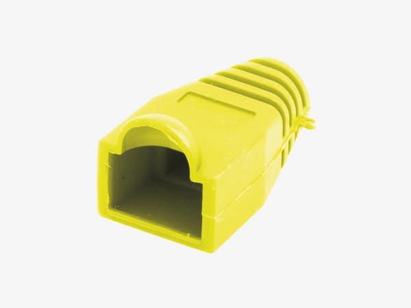 Rj45 manchon souple pour fiche modulaire - jaune