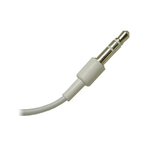 Ecouteurs stéréo blanc jack 3.5mm l=1.20m