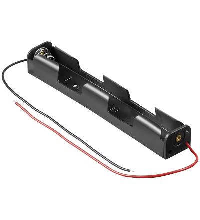 Support de pile 2x LR14 (C) raccordement par connecteur pile 9V