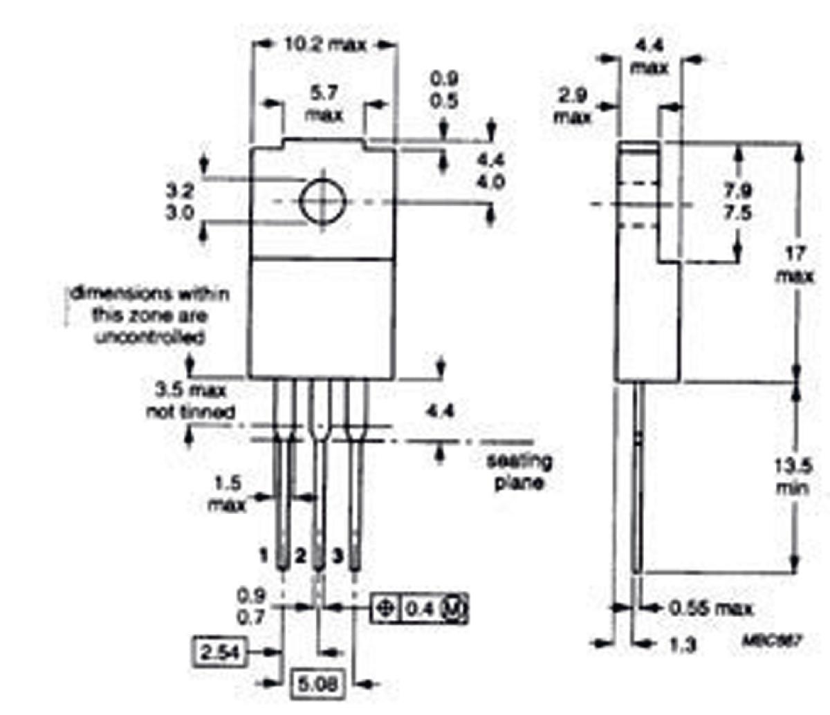 N-mosfet 800v 5.2a 30w 1.8r