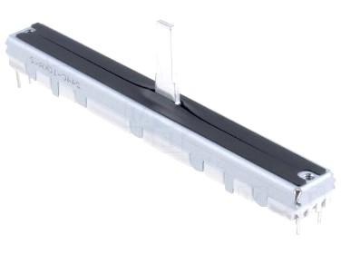 Potentiomètre rectiligne linéaire stéréo 2x10k / course de 60mm / alps