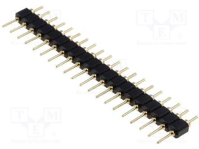 Support tulipe barrette male/male 20 broches secables pas=2.54mm