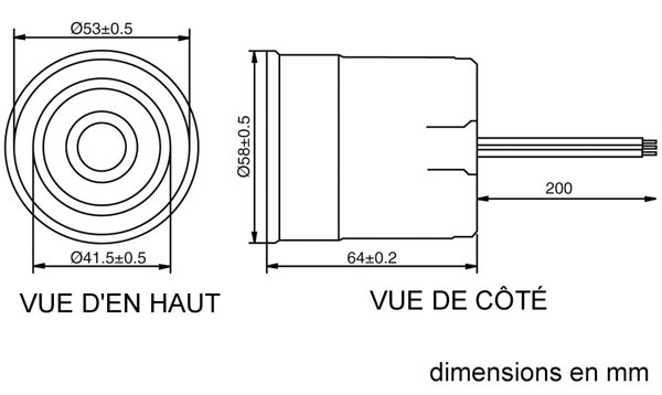 Buzzer piezo 12vcc / 200ma / 115db - look sirene