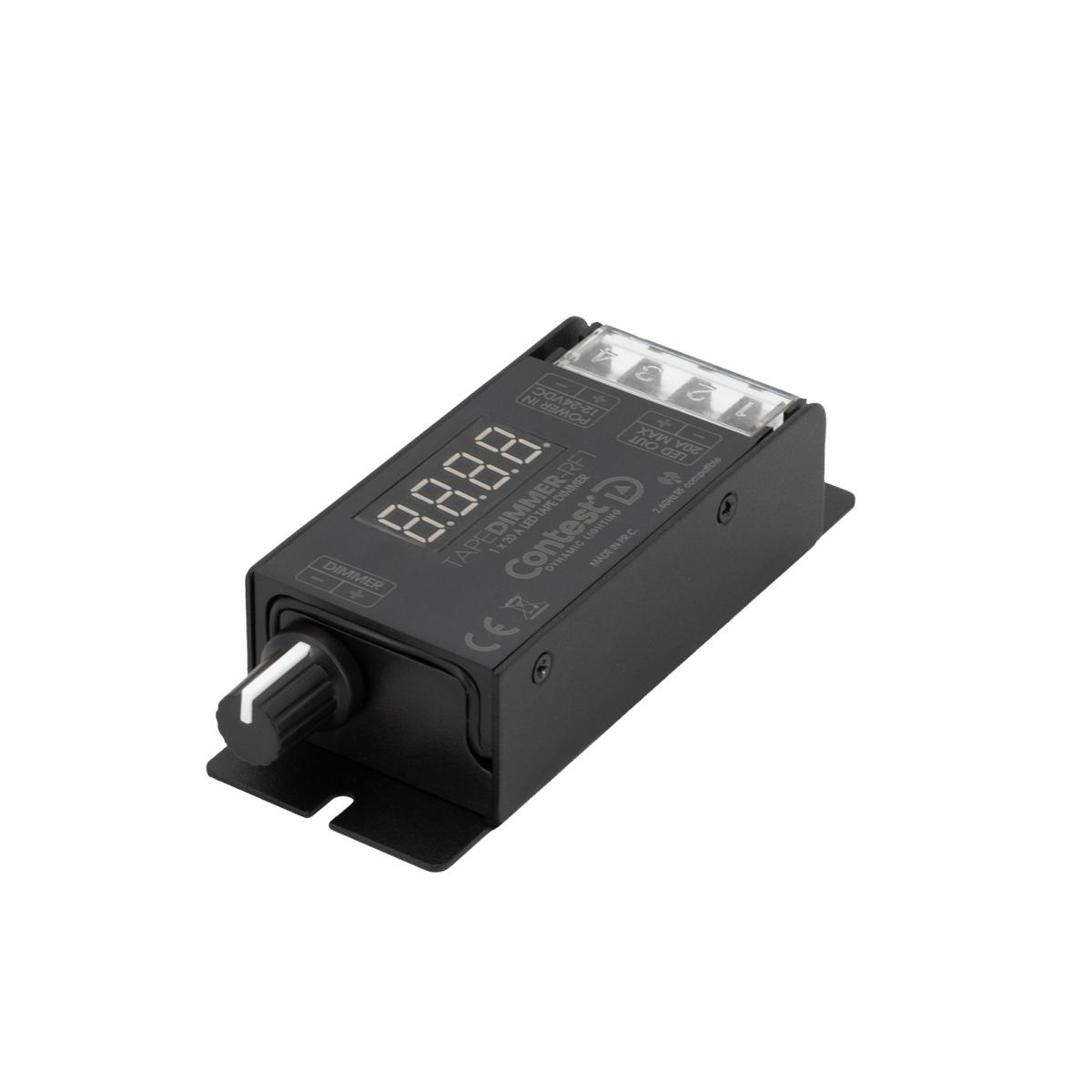 Dimmer pour ruban 1canal 12-24v 1x20a  2.4ghz potentiometre (remotectl4x2)