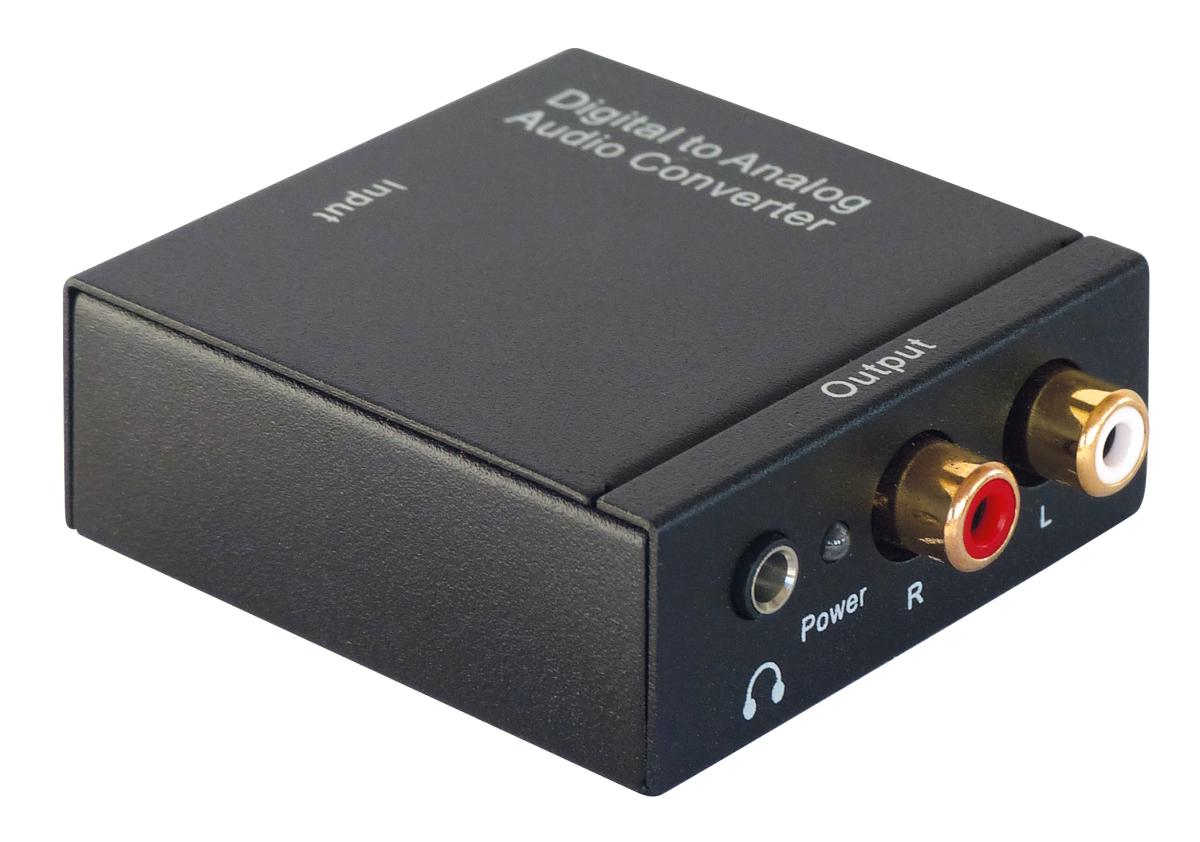E44-Convertisseur audio numérique (optique+spdif) vers analogique dac (jack  3.5mm + rca) à 19,90 €