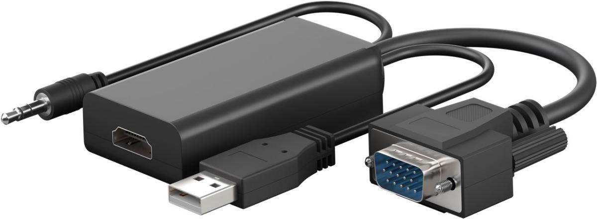 Adaptateur VGA, HDMI™ Connecteur, VGA Femelle 15p