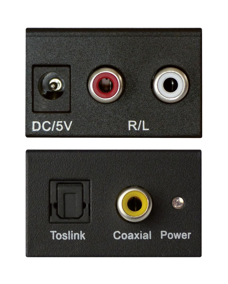 E44-Convertisseur audio numérique (optique+spdif) vers analogique dac (sans  fiche jack 3.5mm) à 19,90 €