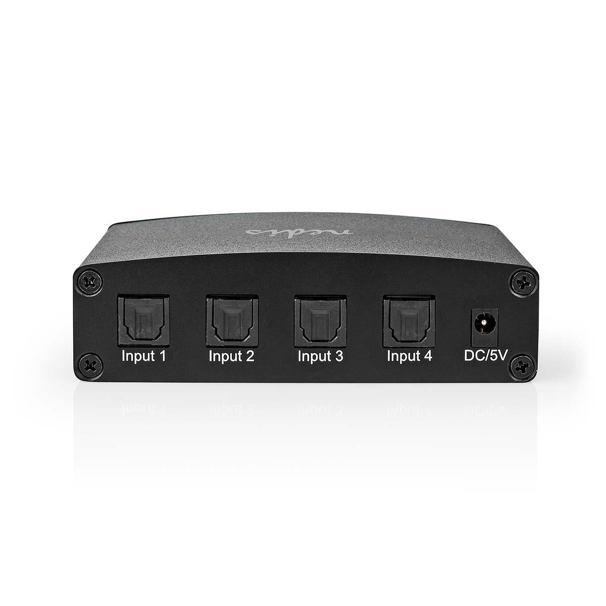 Répartiteur 1 x entrée toslink femelle - vers  4x toslink femelle