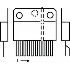 Tda7384 ou tda7384a quad ampli 4x25w sip25