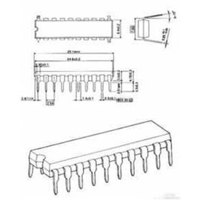 Ci tda8215b process horiz vert tv pal dip20