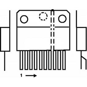 Tda8571j pwr amp 4x 40 watts sip23