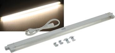 E44-Reglette + tube a leds 12v 9w 680 lumens 4200°k blanc neutre 800 x 25  x9 mm ideal camping-car etc à 24,90 €