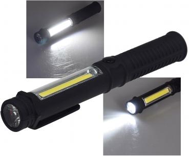 Lampe torche a led deux fonction / lampe torche et lampe de travail