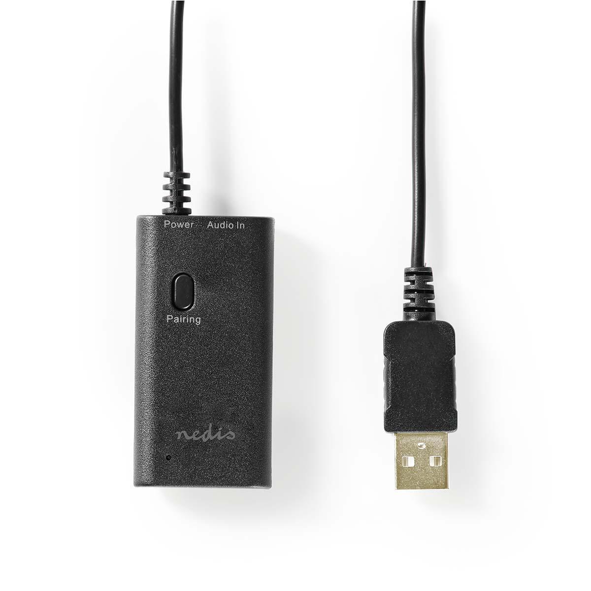 Transmetteur audio bluetooth entree jack 3.5 mm noir