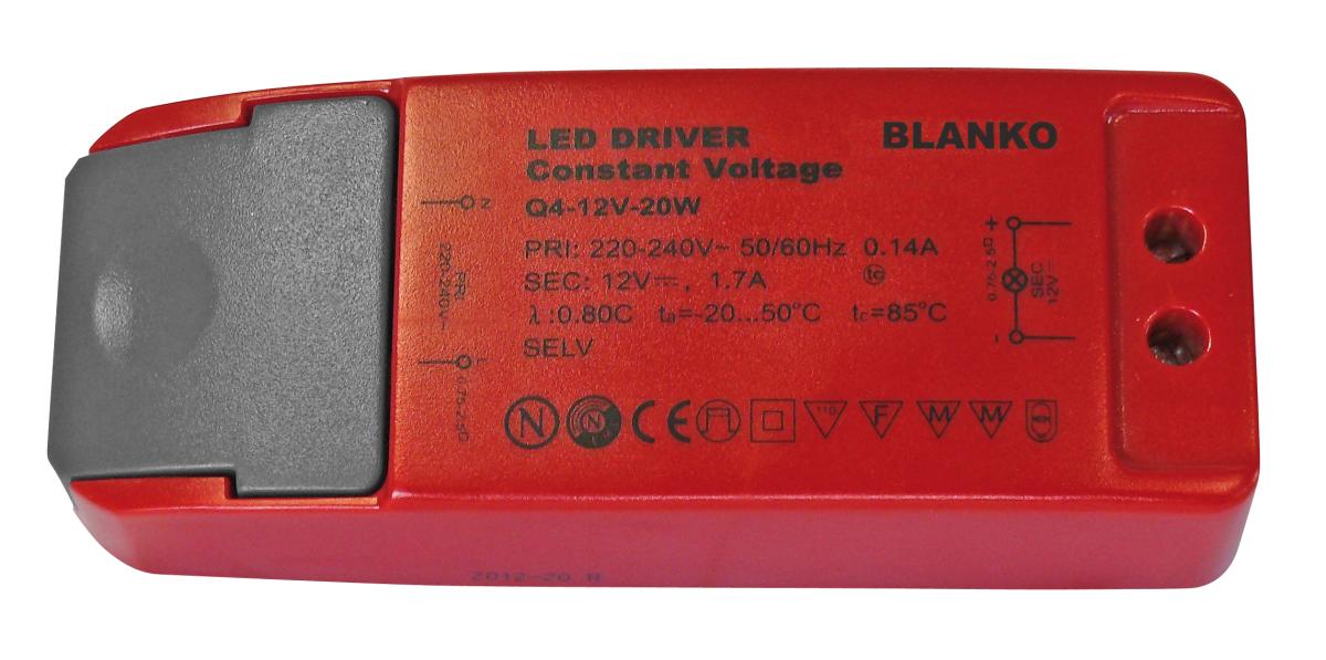 Alimentation led 230v / 12v / 20 watts
