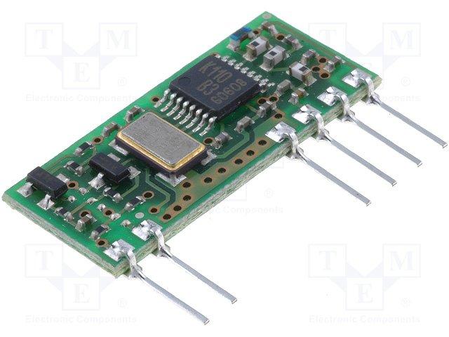 Module: rf; émetteur fm; fm, fsk; 433,92mhz; 3vdc; 25,4x12,4x2,5mm