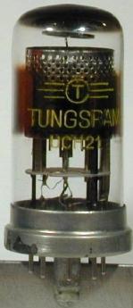 Tube electronique uch21 / uch71 triode - heptode 8 pins