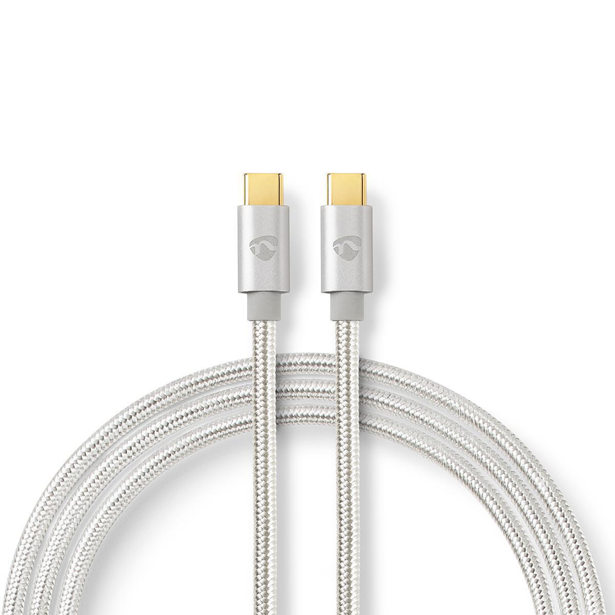 Cable usb type-c mâle/ mâle hq charge ultra rapide max 100w 5a l=2.0m