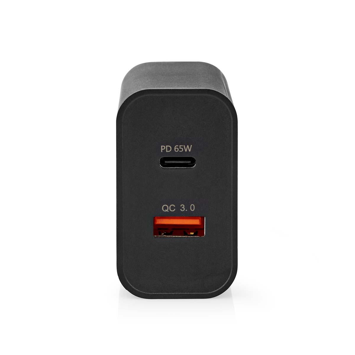Chargeur universel usb-c automatique multitension + usb-a qc3.0 65w max