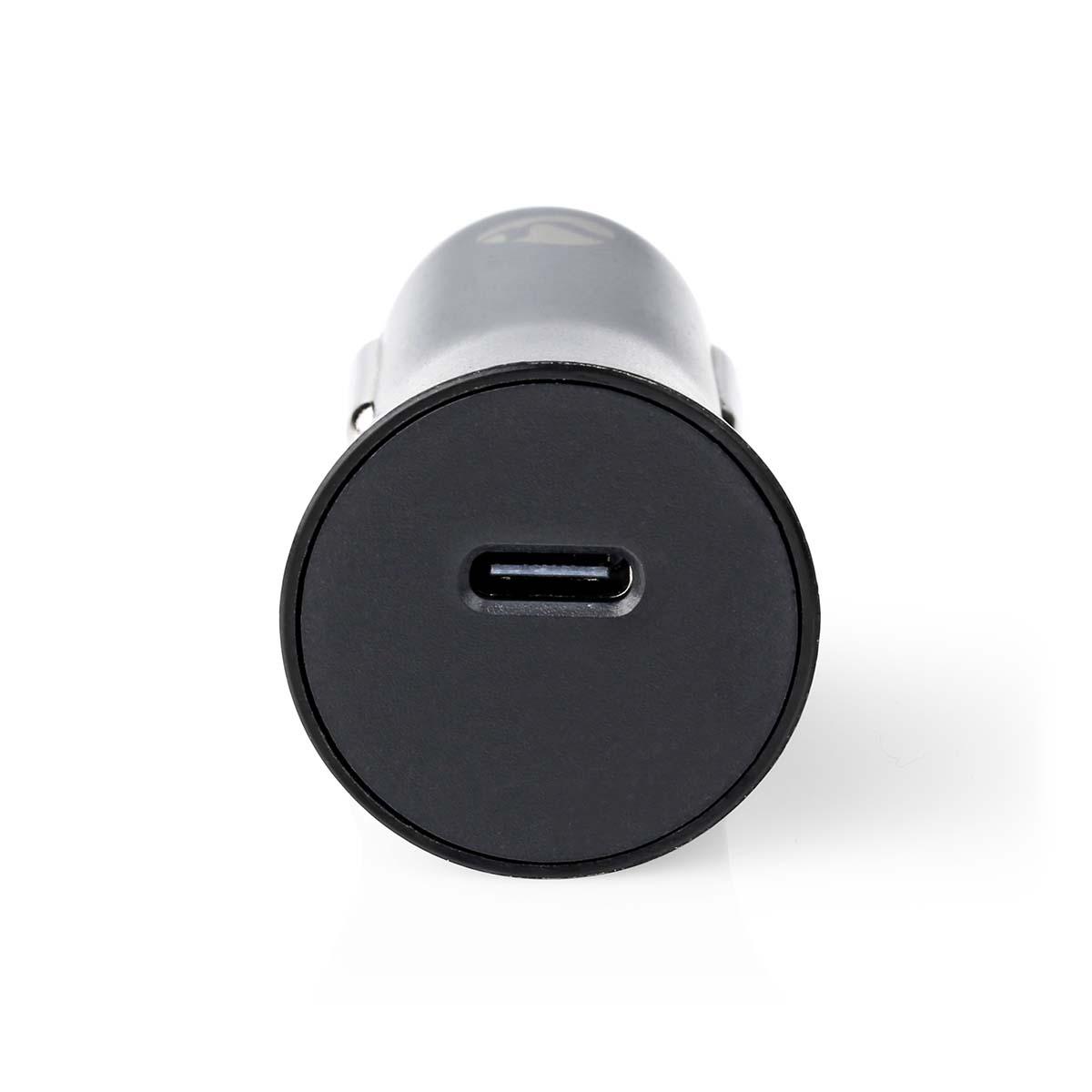 Mini chargeur rapide pour allume cigare USB type-C, Noir