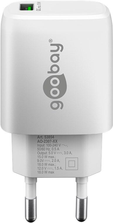 Chargeur usb a ultra rapide (technologie qc3/18w)