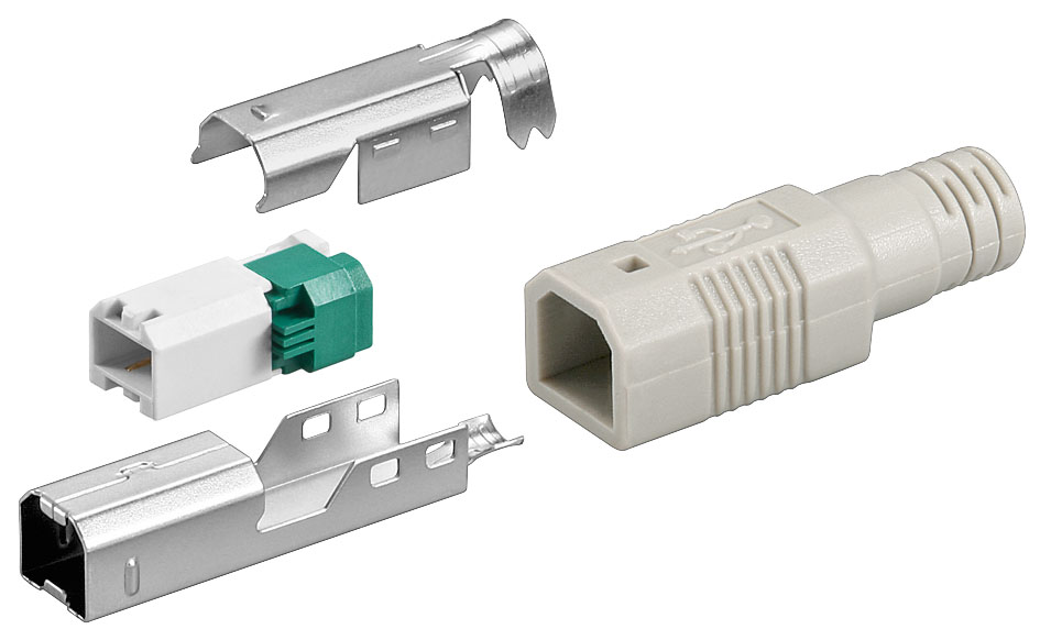 Connecteur usb b male a connexion rapide