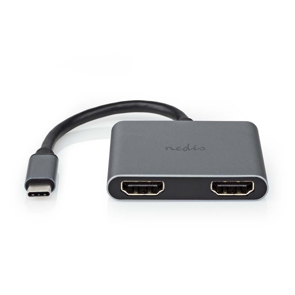 Adaptateur usb-c vers 2 hdmi femelles