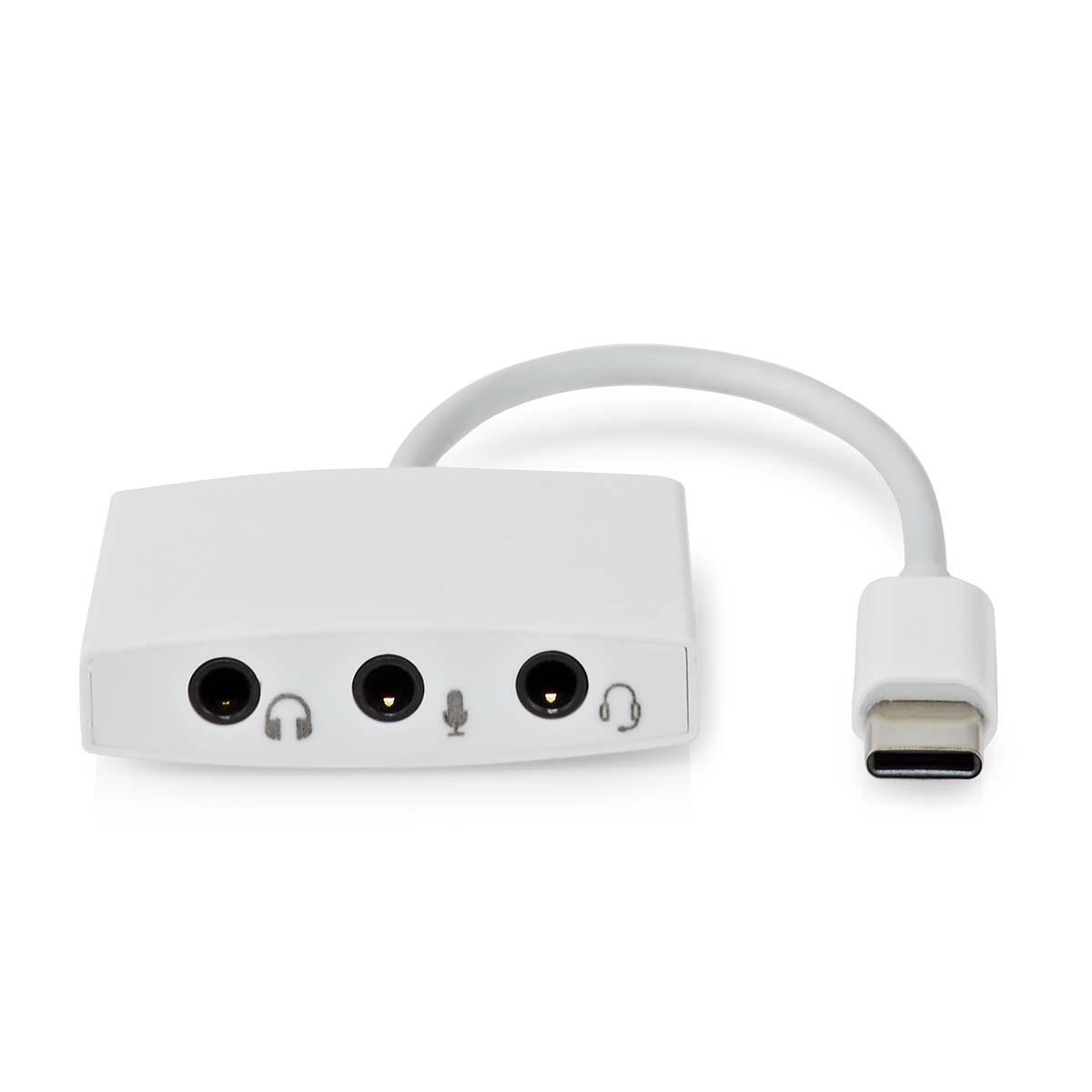 Adaptateur usb-c vers 3 jacks 3.5mm pour micros, casques, micro-casques... (carte son)