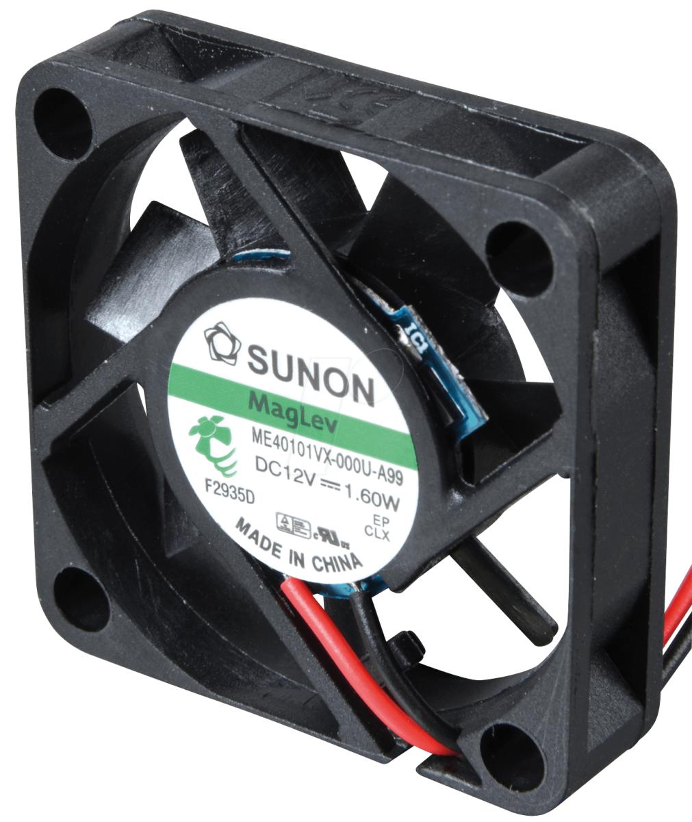 Ventilateur sunon : dc; axial; 12vdc; 50x50x10mm; 18,59m3/h; 25,6dba