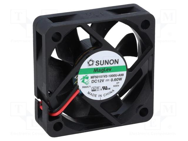 Ventilateur: dc; axial; 12vdc; 50x50x15mm; 21,97m3/h; 29dba; vapo