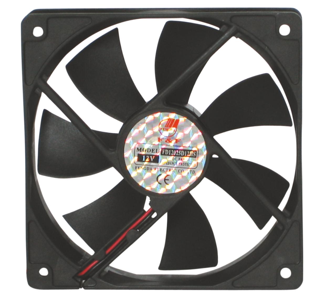 Ventilateur 12v 0.16a 92 x 92 x 25mm 71m3/h 31.1dba  roulement a paliers lisses