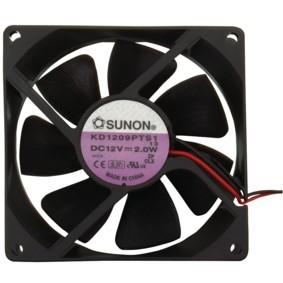 Ventilateur 12v 0.16a 92 x 92 x 25mm 87.4m3/h 34dba sunon  roulement a paliers lisses