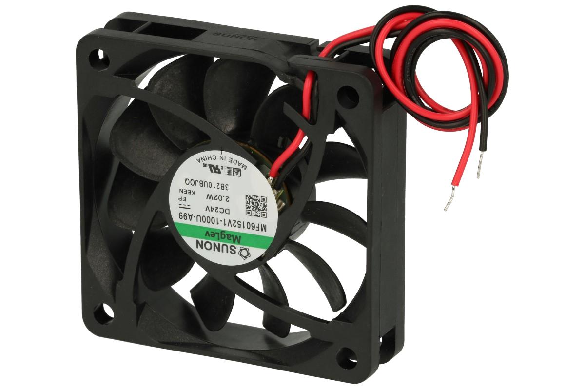 Ventilateur dc axial 24vdc 60x60x15mm  44,62m3/h 34,2dba  roulement vapo