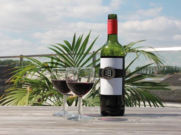Thermomètre à vin écran lcd / 0 - 50 °c