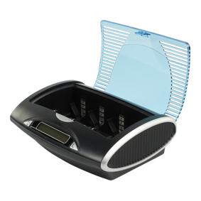 Chargeur/dechargeur rapide pour accus ni-mh r03/r06/r14/r20/ 9v affichage lcd sortie usb