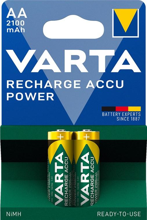 Accu ni-mh 1.2v 2100ma r06 blister de 2 (pret à l'emploi) varta-56706