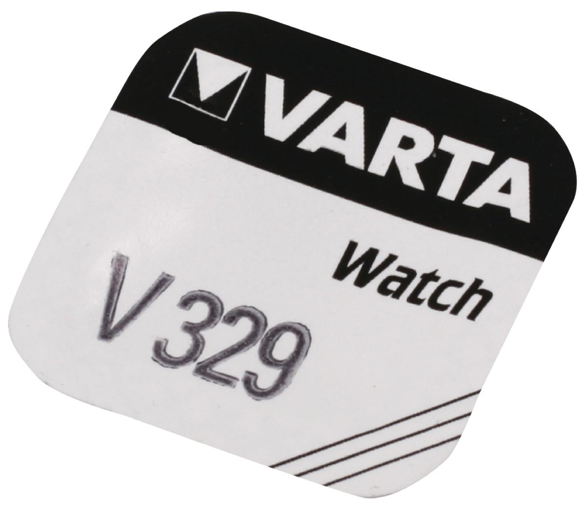 Pile bouton oxyde d'argent 1.55v 36ma (7.9x 3.1mm) v329 /sr731 sw/ varta 329.801.111