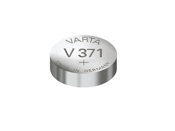 E44-Pile bouton oxyde d'argent 1.55v 30ma (9.5 x 2.1mm) sr920sw/sr69sw/varta  371.801.111 à 1,50 €