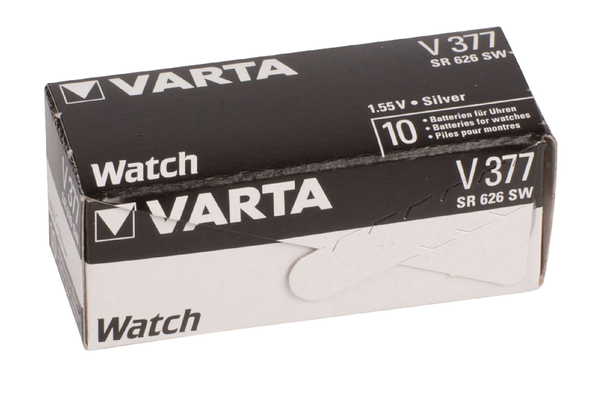 VARTA V377 Pile Bouton 1.55 volts Montre Watch Réf SR626SW SR66