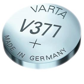 Pile de montre VARTA - VARTA type : V377 Tension : 1,55 Système : argent  Capacité : 27 mAh Code IEC : SR66