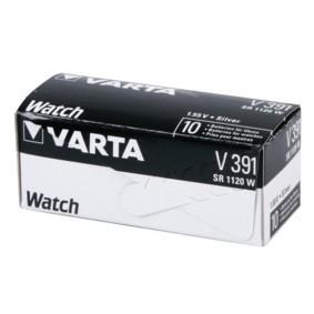 Pile bouton oxyde d'argent 1.55v 40ma (11.6 x 2.10mm) sr 55w /varta 391.101.111