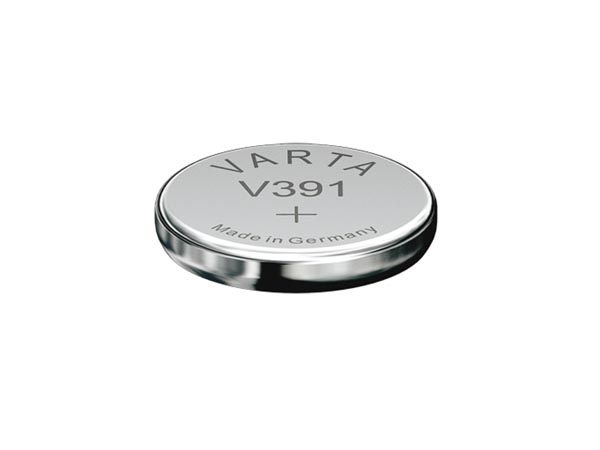 Pile bouton oxyde d'argent 1.55v 40ma (11.6 x 2.10mm) sr 55w /varta 391.101.111