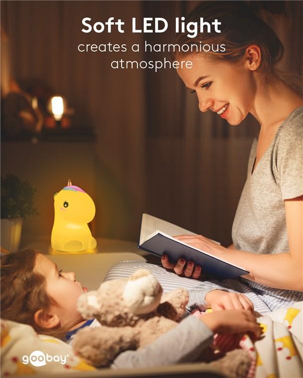 Veilleuse led licorne rechargeable rgb