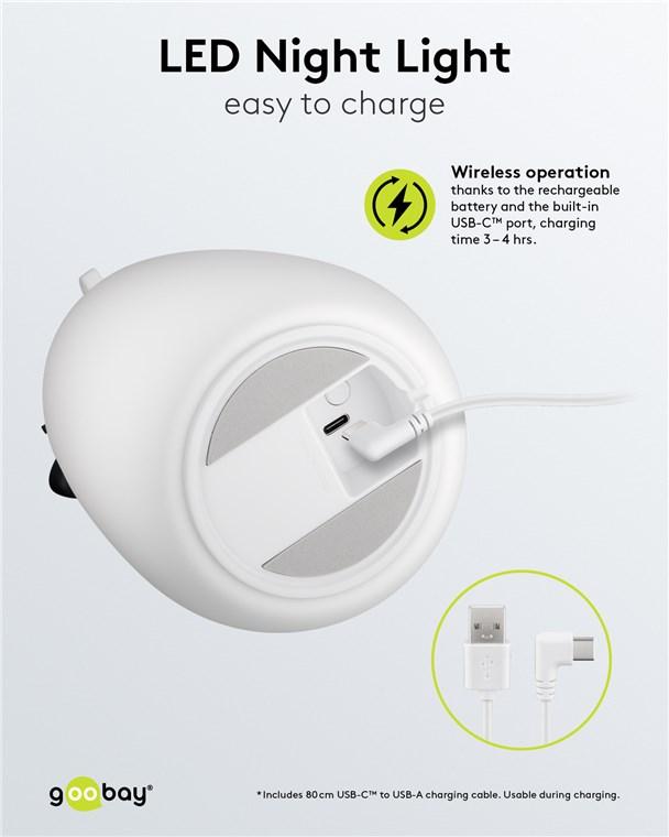 Veilleuse led ours polaire rechargeable rgb
